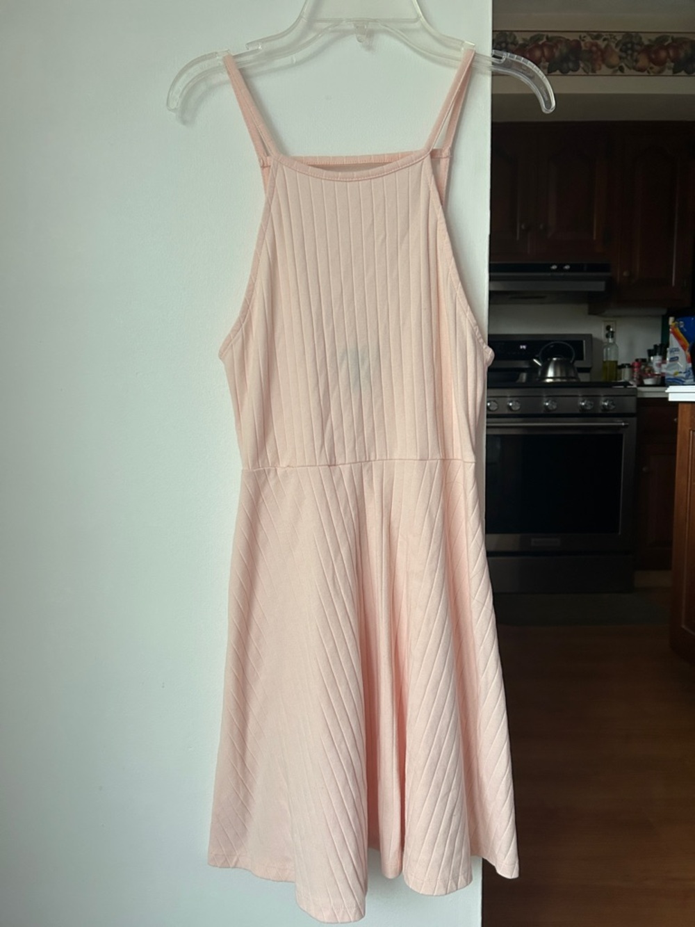 Forever 21 Light Pink Ribbed Dress